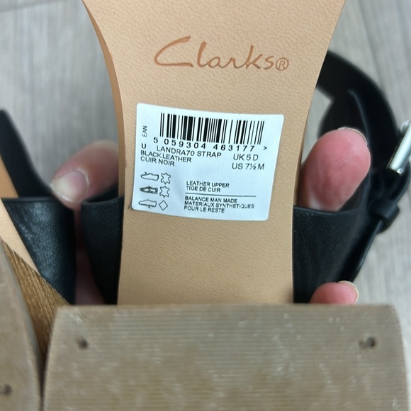 Clarks Block Heel Sandal Clarks Ladies Landra 70 Strap 7.5 - Picture 7 of 8